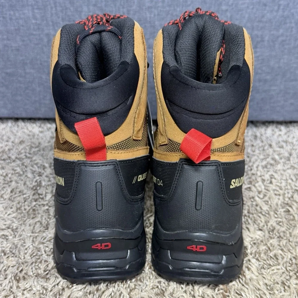Salomon Quest 4 GTX Gore-Tex Hiking Boots Mens 12 Brown Waterproof Tactical NEW